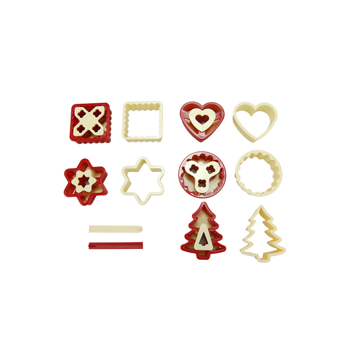 Set emporte pièces pour Linzer, 12 pcs. avec poussoir - view 4
