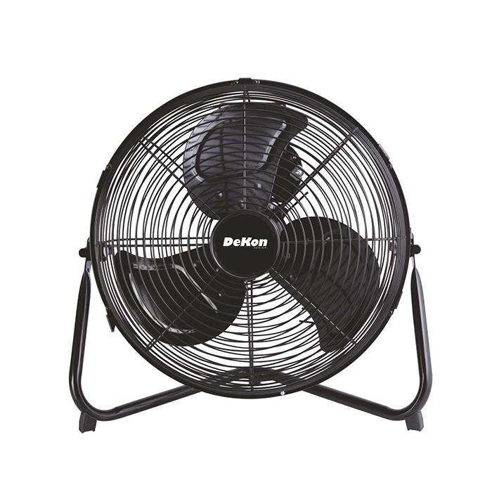 Ventilateur de sol noir - view 1