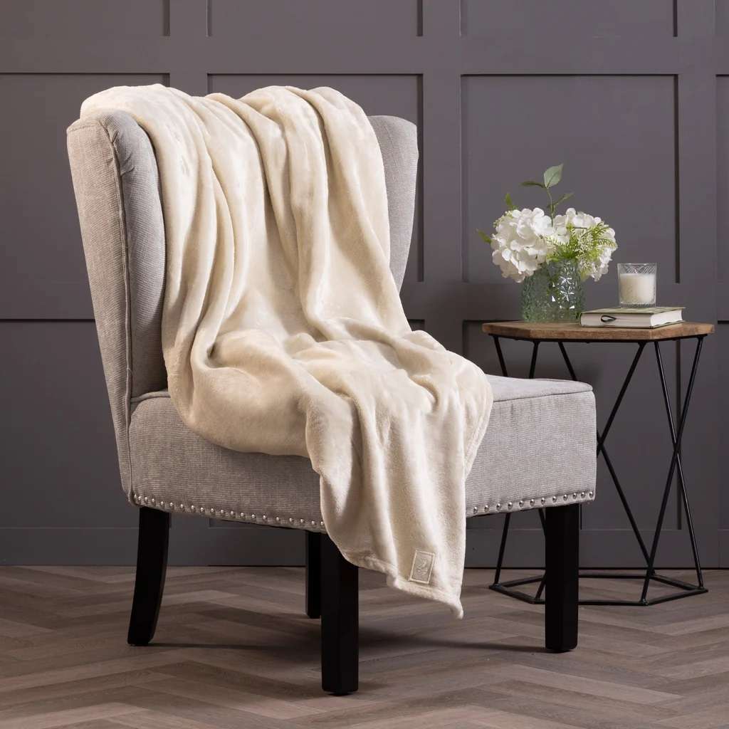 Heat Holders Luxus Fleece Couverture 180x200 cm - White Sand - view 1