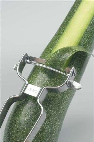 Eplucheur à légumes, lame courbée, inox - view 3
