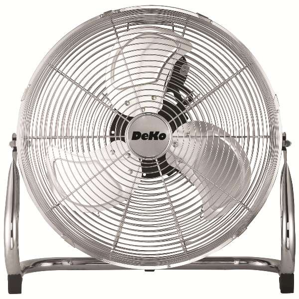 Ventilateur de sol chrome