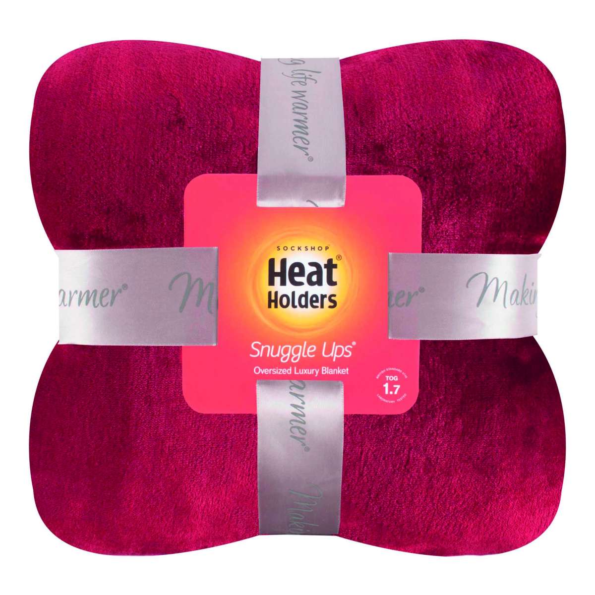 Heat Holders Couverture polaire de luxe 180x200 cm - Canneberge - view 4