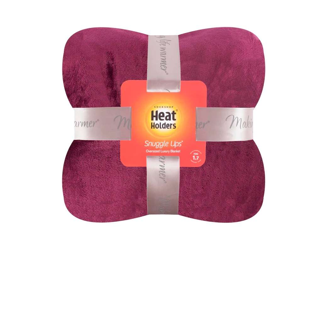 Heat Holders Luxus Fleece Couverture 180x200 cm - Claret - view 3