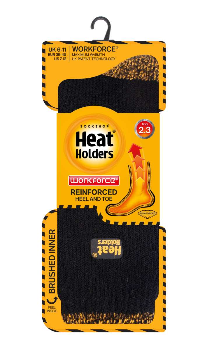 HeatHolders Chaussettes thermique Hommes WORKFORCE - black - view 3