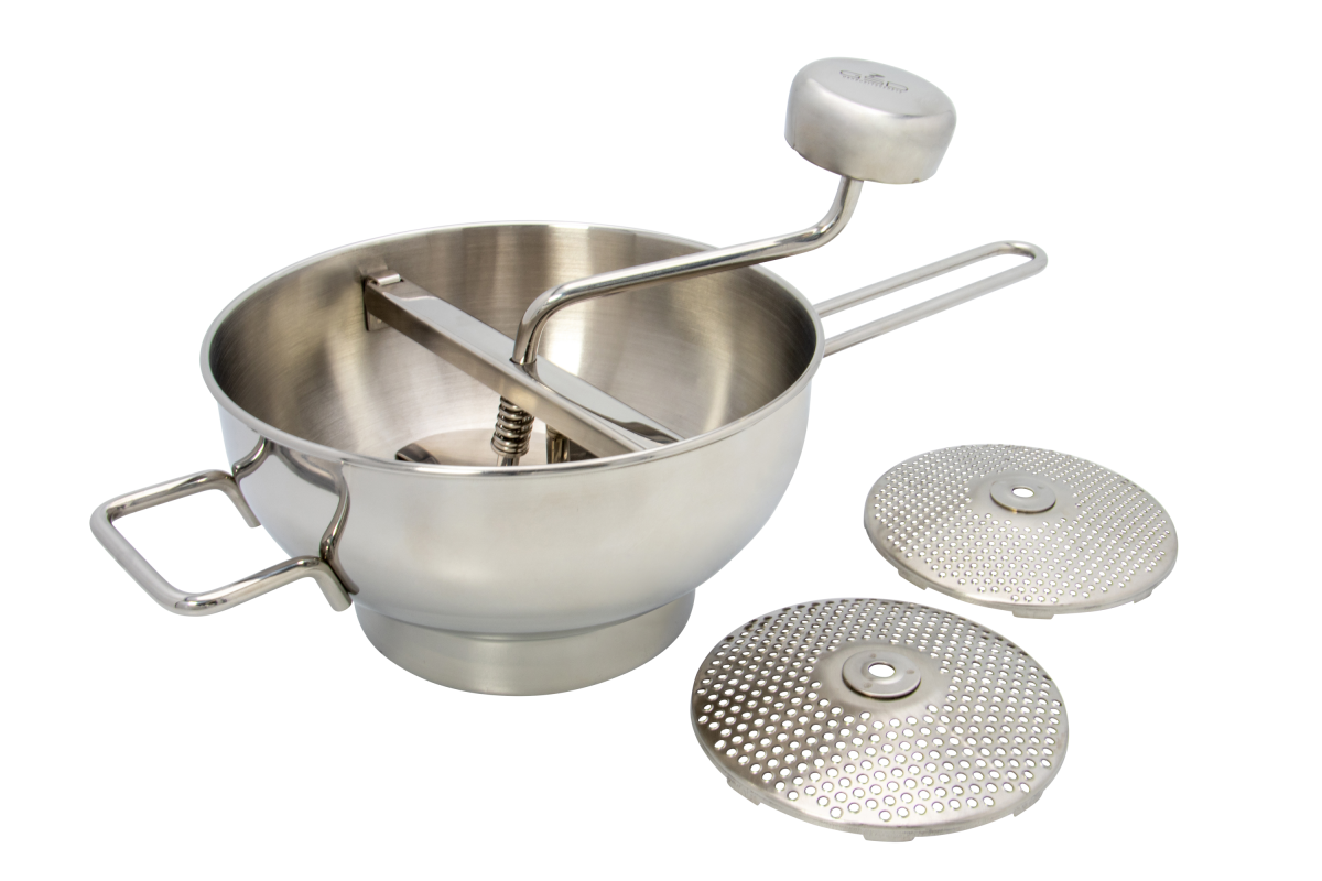 Moulin à Légumes, inox, 3 Grilles