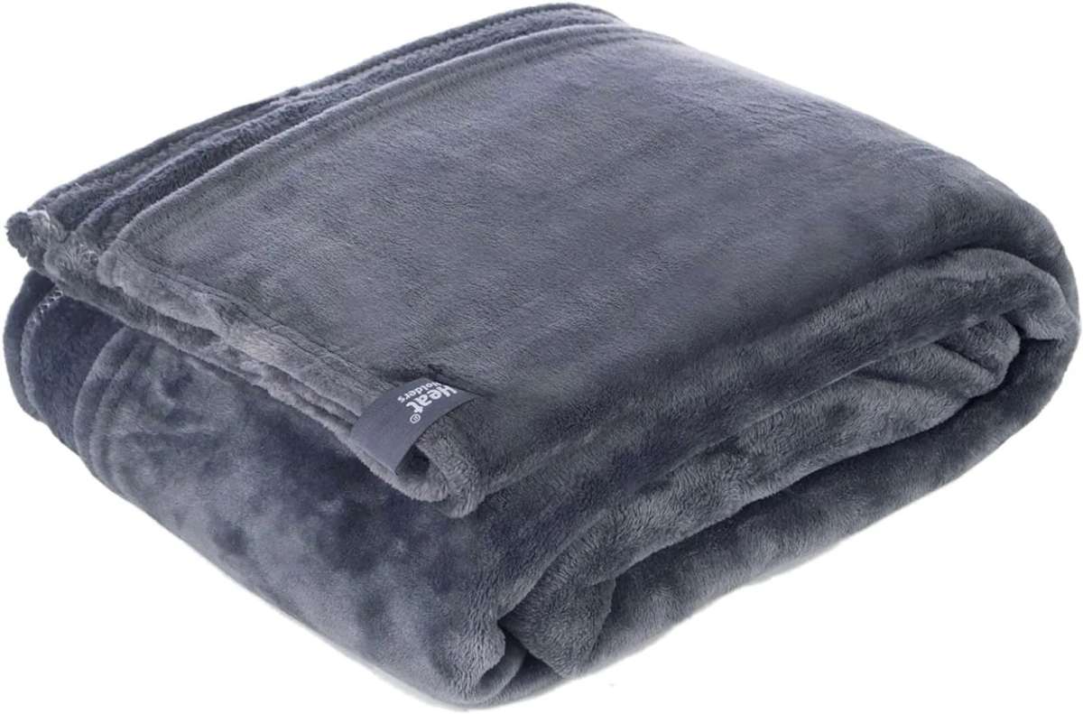 Heat Holders Luxus Fleece Couverture 180x200 cm - Antique-Silver - view 3