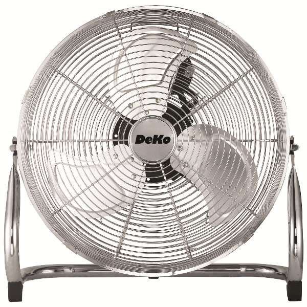 Ventilateur de sol chrome