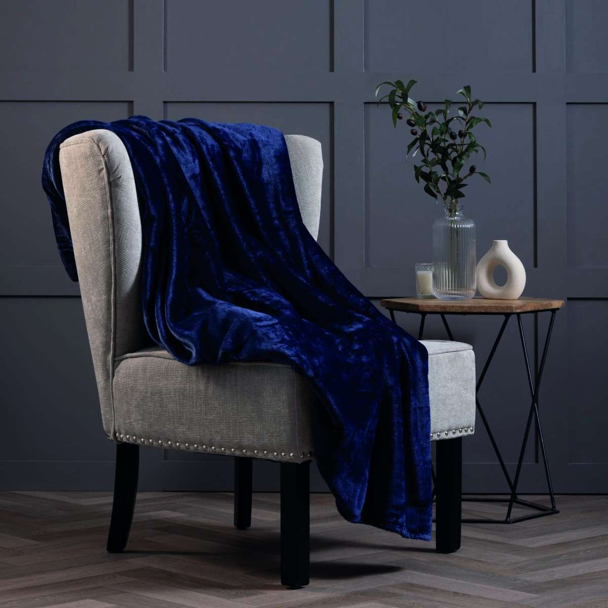 Heat Holders Luxus Fleece Couverture 180x200 cm - Navy